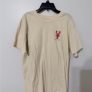 Simply Southern Beige Tee with Red Lobster Graphic